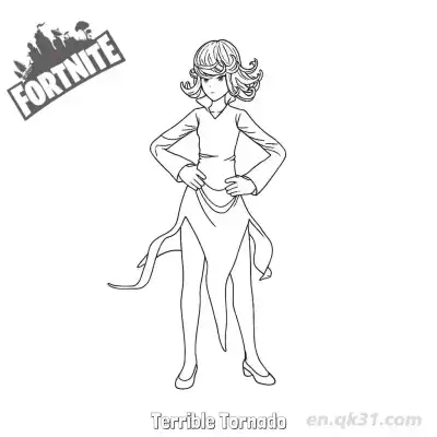 Free printable Terrible Tornado 03 Coloring Page - Free PDF Printable Fortnite Coloring Sheets coloring page